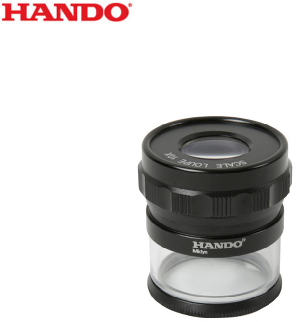 한도 스케일 확대경 10배 루페 표면 형상 검사 돋보기, 1개