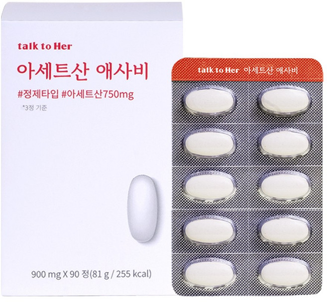 톡투허 아세트산 애사비 애플사이다비니거, 1박스, 90정