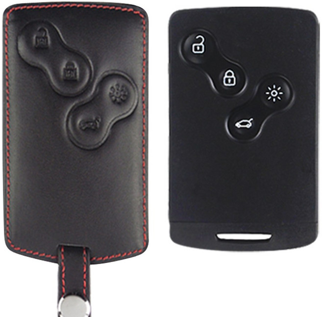 더조은셀러 SM7 SM5 SM3 QM5 QM3 4 키홀더 키케이스 스마트키 가죽 4 2버튼 Key-32, Key-32 블랙