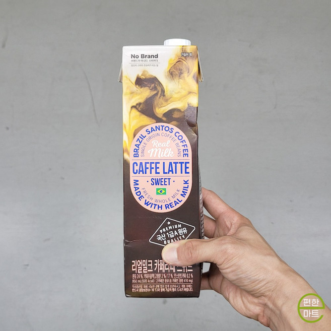 노브랜드 리얼밀크 카페라떼 스위트, 3개, 950ml