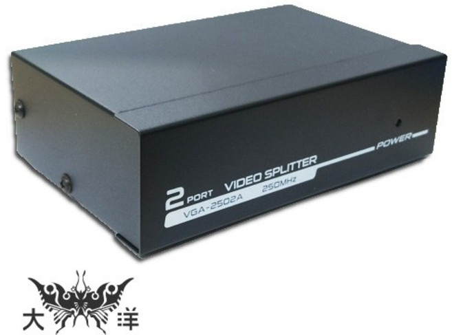VGA 分配器 一分二 250MHz 1920x1440, 1個
