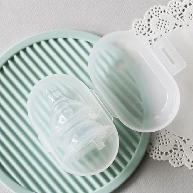 와이드 젖꼭지 2개입 + case, 와이드 M Y (2ea)+케이스, 1개