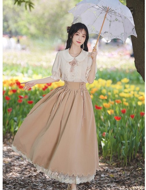 여성 철릭 원피스 개량 개화기 의상 코스프레 레트로 졸업사진 컨셉