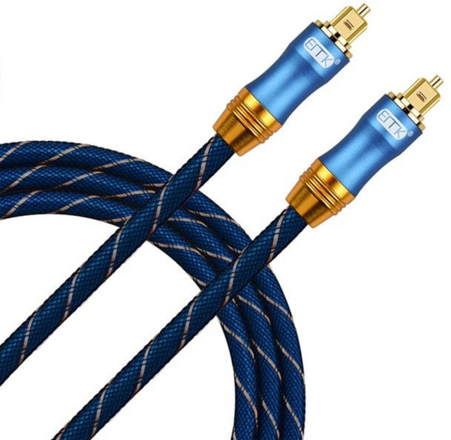 오디오 SPDIF 케이블 2color 광케이블 옵티칼, 블루메탈 2M