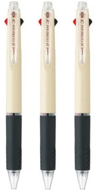 유니 제트스트림 SXE3-400 3색 3개 세트, 0.5mm 아이보리 3개