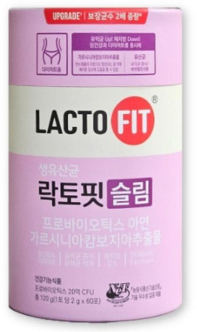 종근당건강 락토핏 슬림 60포 1박스 장건강 유산균 다이어트 550167