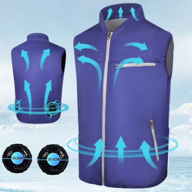 [KC인증]선풍기 옷 아이스 냉방 선풍기 조끼KTF-7