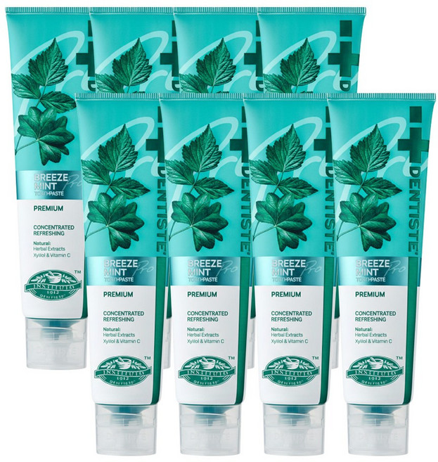 [공식몰] 덴티스테 브리즈민트 프로 치약, 180g, 8개