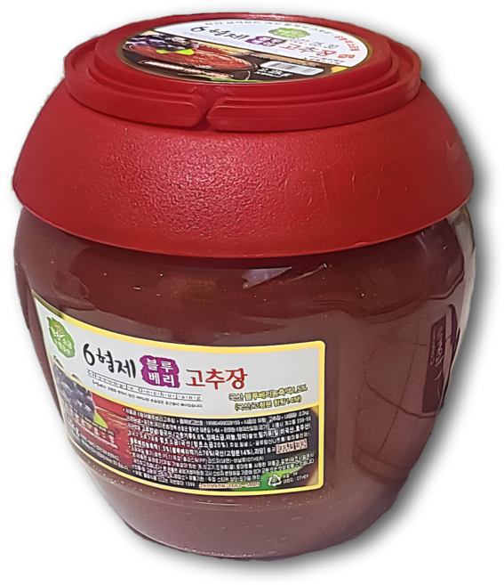 온가족 순한맛 블루베리 고추장 순창에서 만든 저염 건강 만능소스, 2.2kg, 1개