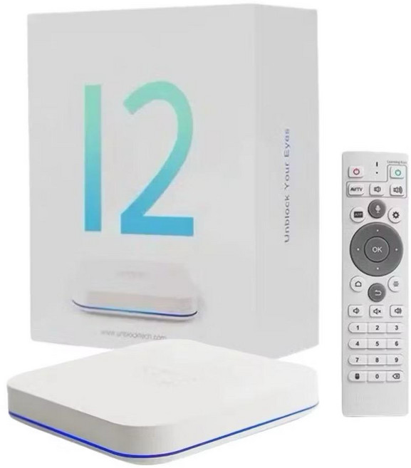 UNBLOCK TECH UBOX12 第十二代安博盒子 H618 4+64GB 智慧AI聲控電視盒, 1套, 最新安博12代附原廠配件，另送小米Redmi Buds 6 Play 無線藍牙耳機