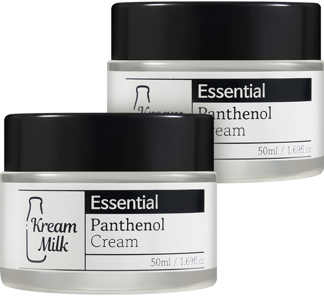 크림밀크 에센셜 판테놀 크림 피부탄력 장벽개선, 2개, 50ml