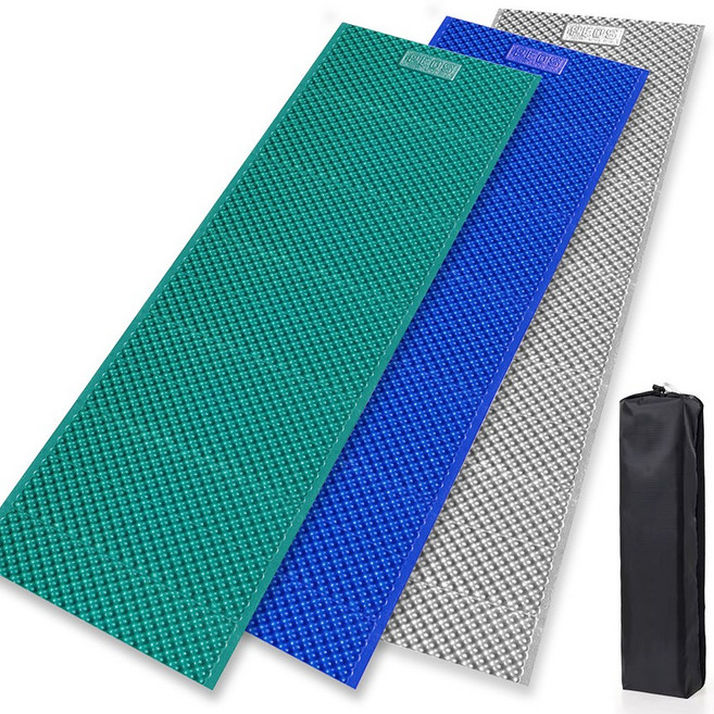 (국내생산) 두꺼운 1인용 방수 방습 코팅 매트 (200 x 63), 비박매트 (그린)