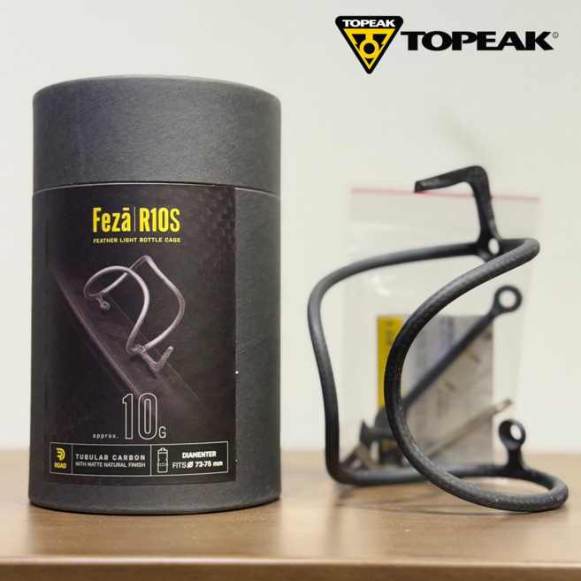 토픽 페자 초경량 카본 케이지 R10S Tubular, 레드, 1개