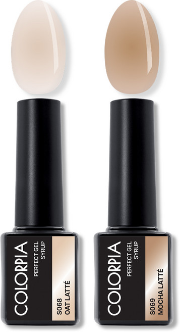 칼라피아 원스텝 퍼펙트젤 시럽 젤네일 세트, 1세트, 01. 오트라떼+모카라떼