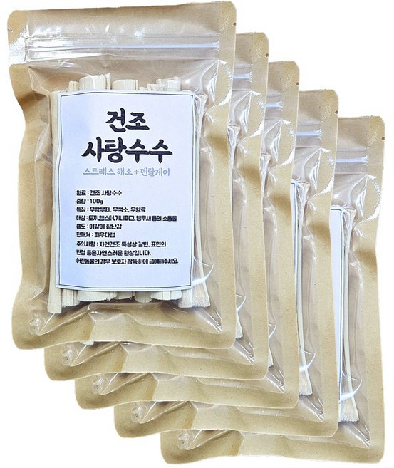 피우다랩 토끼 햄스터 이갈이 사탕수수 스틱 소동물 간식, 5개, 100g