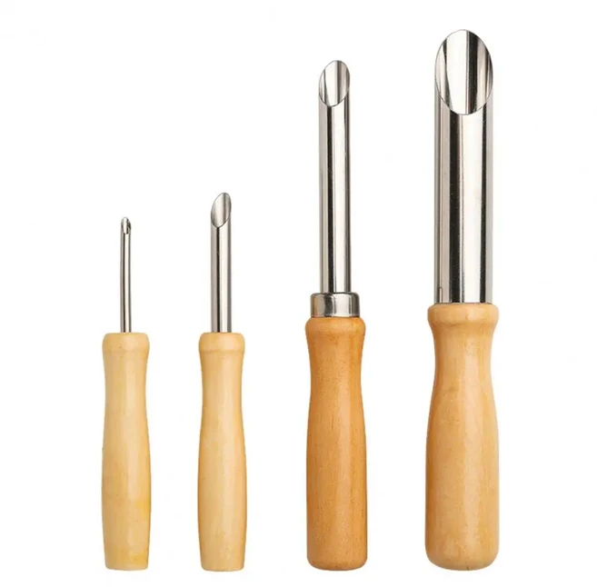 뚜껑용 구멍 펀치 플라스틱 빨대 레모네이드 컵 스테인리스 스틸 세트, 01, 01 4pcs