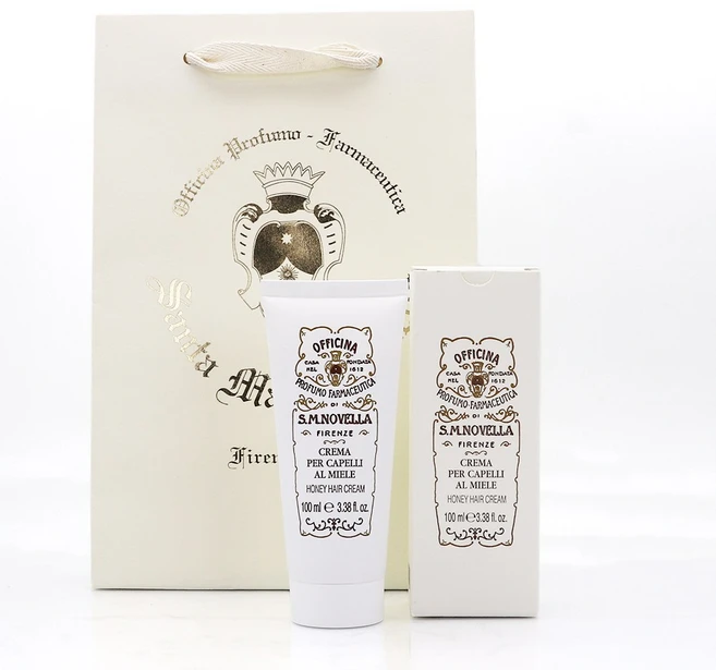 [정식 한글라벨 백화점제품] 산타마리아노벨라 헤어팩 / 크레마 뻬르 까펠리 알 미엘레 쇼핑백동봉, 1개, 100ml - 쿠팡