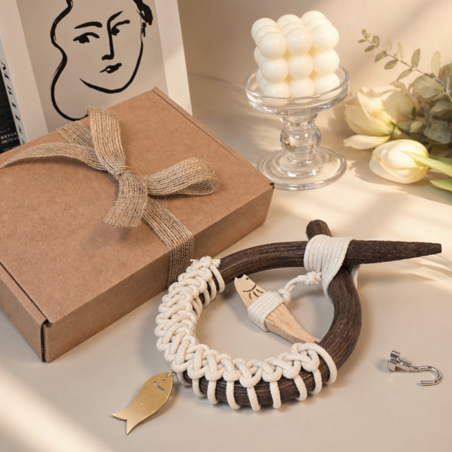 두레이브 소코뚜레 액막이명태 현관 인테리어 선물