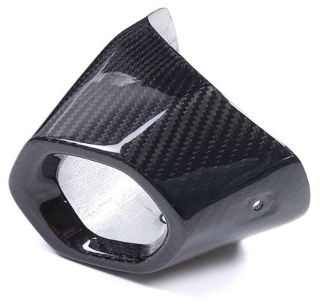 BMW R 1300 GS 2024+ 탄소 섬유 후방 소음기 보호 장치, 02 Twill glossy