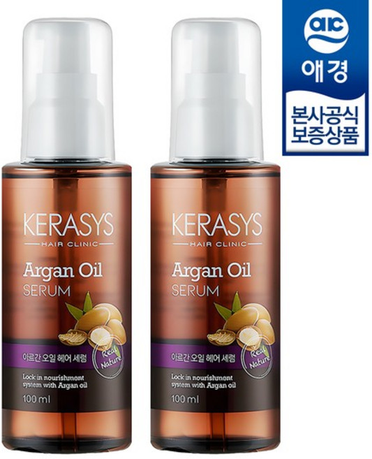 케라시스 내추럴레시피 아르간 헤어오일 세럼, 100ml, 2개