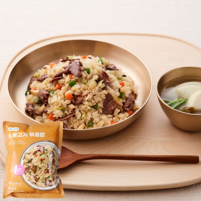 엄지 소불고기 볶음밥 간편한 한끼식사, 5개, 300g