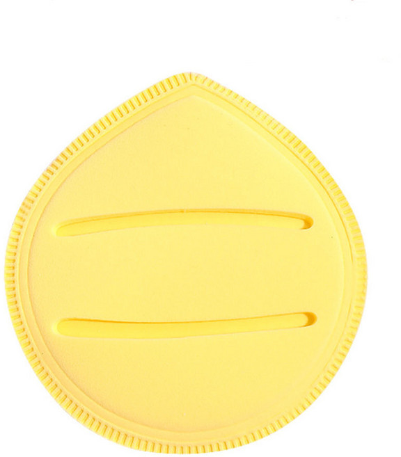 마카롱 색상의 대형 마시멜로우 쿠션 퍼프 과일 모양으로 물에 적시면 커지는 밀크 커피 색상의 부드러운 베이스 메이크업 전용 퍼프, 마카롱 색상의 에어쿠션 퍼프(노란색 벌크 포장)