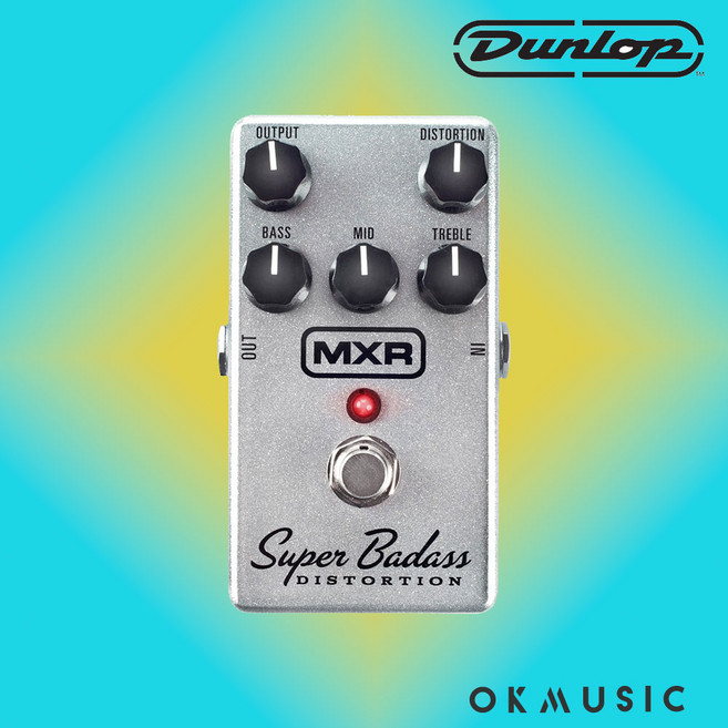 던롭 MXR SUPER BADASS 디스토션 M75, 1개