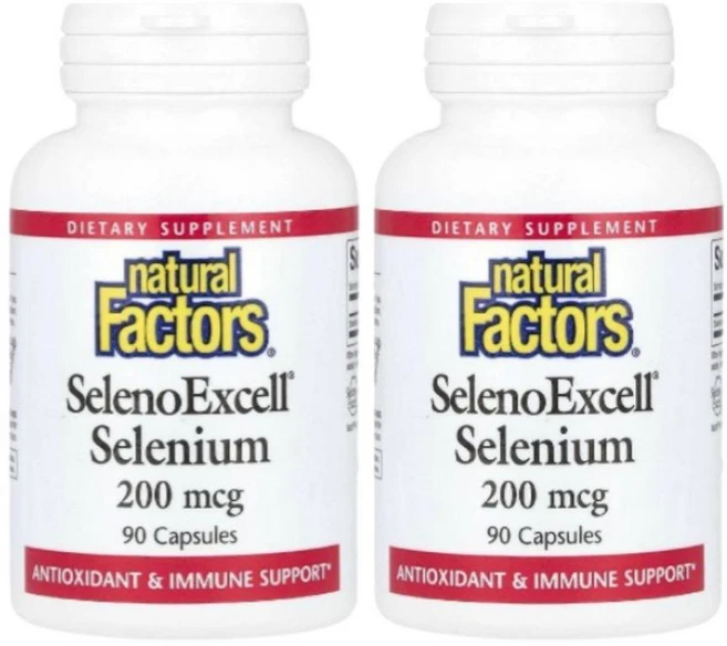 네츄럴팩터스 SelenoExcell 셀레늄 200mcg 캡슐 90정, 2개 - 쿠팡