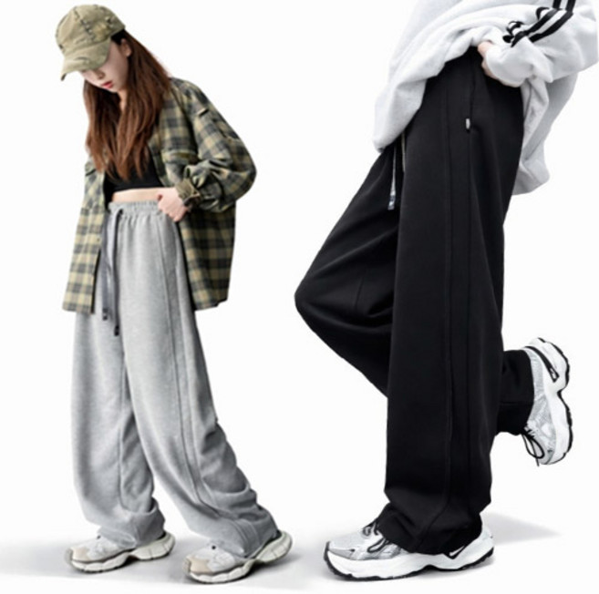 헬로가든 스트레이트조거 바지