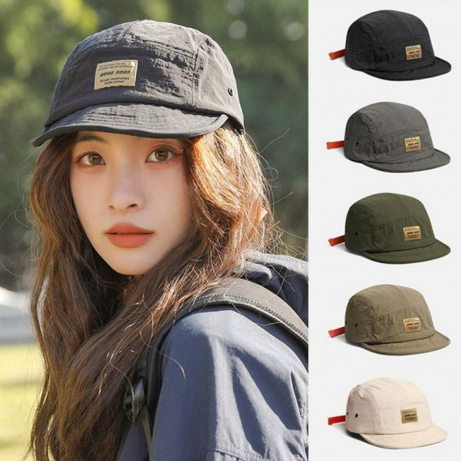 Ucart 아웃도어 가을 모자 남녀 레터링 볼캡 겨울 낚시 골프 버클조절