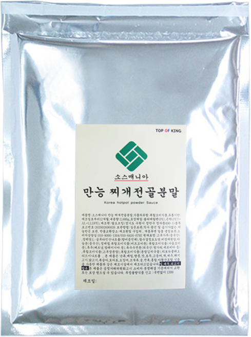 소스매니아 순두부찌개 짜글이 만능찌개 양념 분말소스-100g(4인분), 1개, 100g