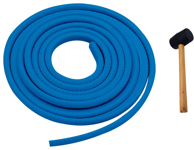 오토바이 윈드스크린몰딩 헬멧 카울치마 윈드가드 (5M+고무망치), 스카이블루