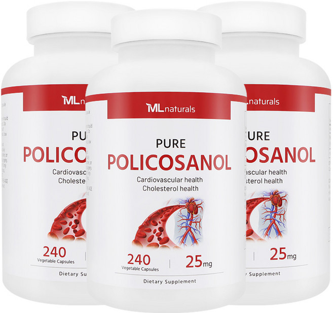 My Life 내추럴스 폴리코사놀 25mg, 240정, 3개