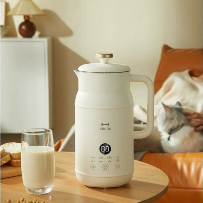 브루노 콩불림없는 두유제조기 콩국물 서리태 이유식 호박죽 죽제조기 BRUNO 600ml