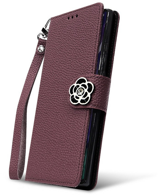 몽테 MB 가죽 지갑형 휴대폰 케이스 + 가죽 손목 줄 스트랩