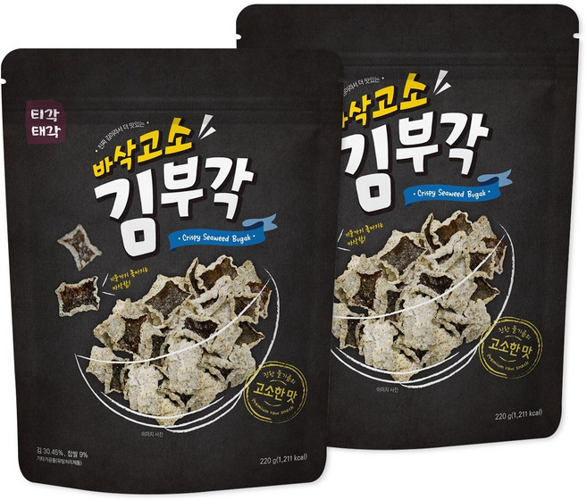 티각태각 바삭고소 김부각, 2개, 220g