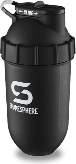 쉐이크스피어 오리지널 뷰 노볼 쉐이크통 쉐이커 프로틴쉐이커, 오리지널 매트블랙(화이트로고), 700ml, 1개