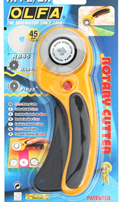 30-062 올파 원형재단칼_고급손잡이형 45mm hdq 니트 스판 천원단 재단칼, 1개