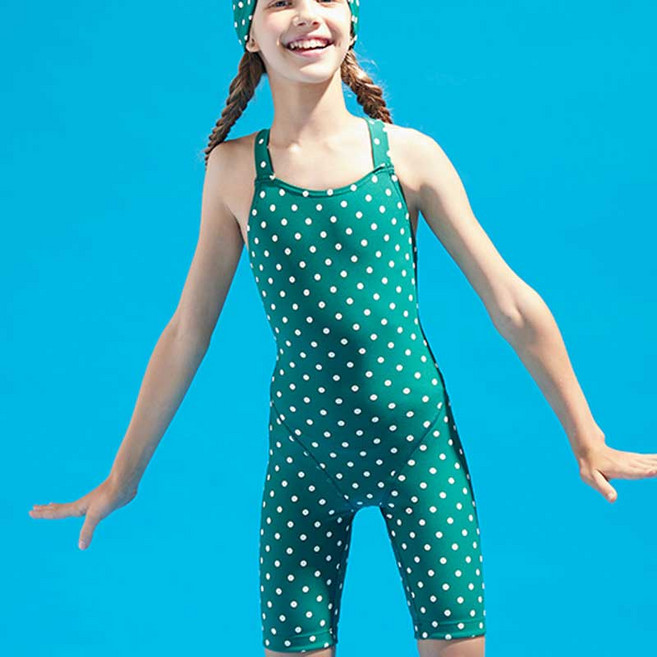 후그 여아수영복 5부 닷앤닷 GLT304