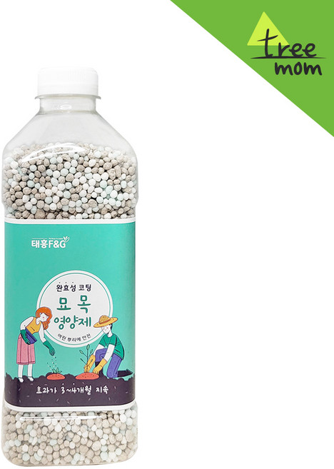 나무비료 묘목 수목 유실수 영양제 복합 비료 완효성 코팅, 1개
