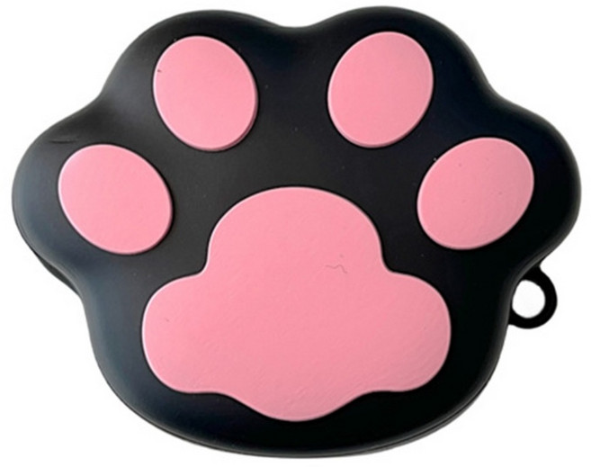 루톰 갤럭시 버즈 FE 라이브 버즈2 프로 케이스, 버즈프로/버즈2/버즈2프로/버즈라이브/버즈FE, 냥발블랙, 1개