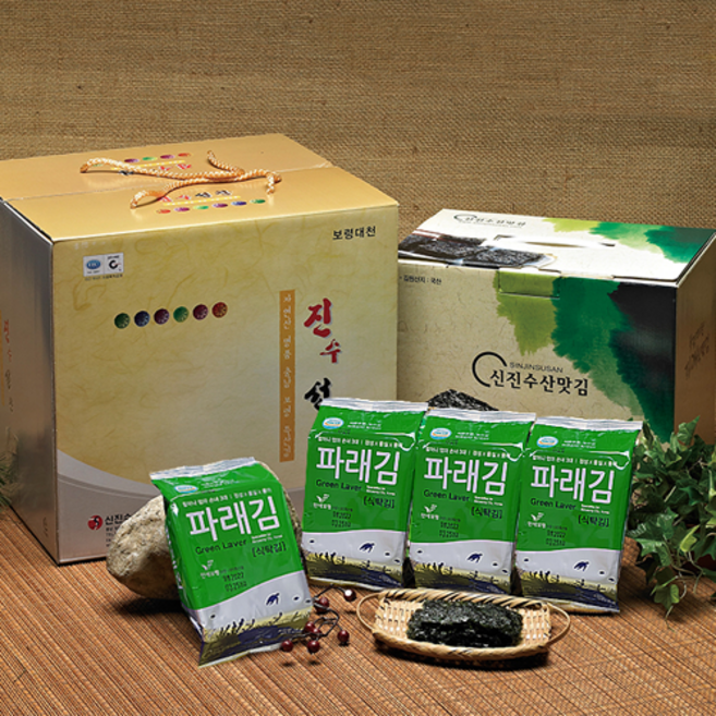 #보령대천신진수산맛김#할머니+엄마+손녀#3대정성#파래식탁김 15g, 파래식탁김15g x 30봉, 30개