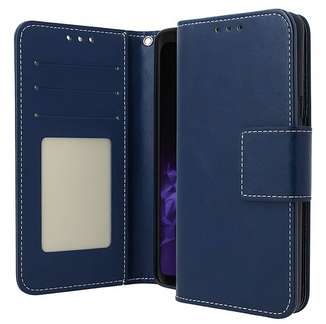 폰누리 국민 가죽 다이어리 지갑형 카드수납 휴대폰 케이스