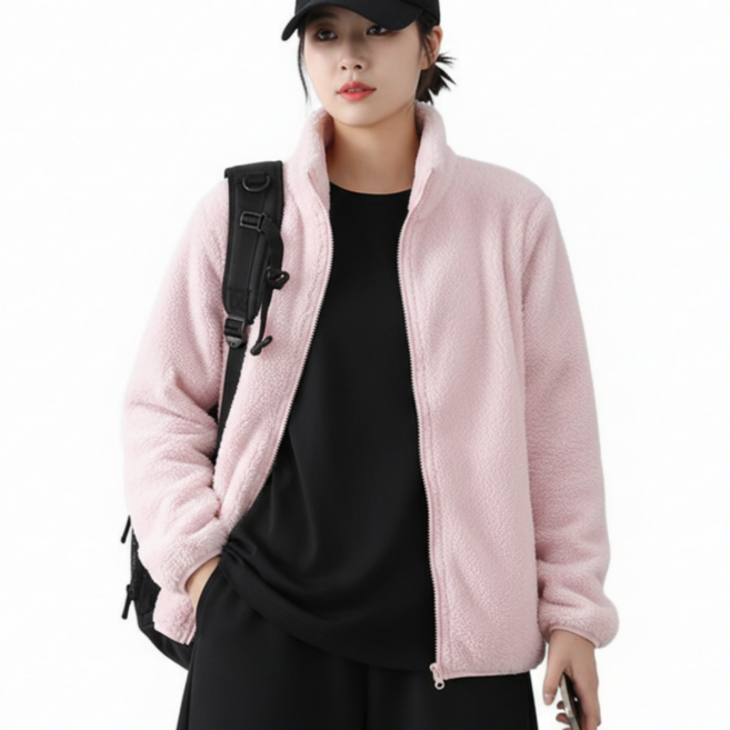 쁘띠엘라 남여공용 후리스 뽀글이 플리스 겨울 점퍼 빅사이즈