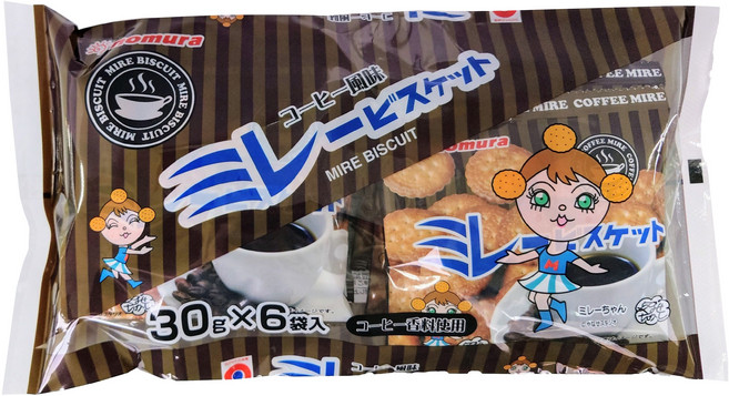 nomura 野村美樂 Millet 咖啡味餅乾 6入袋, 1個, 180g