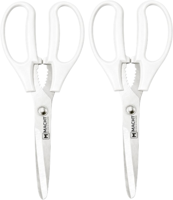 MACHT 프리미엄 파흐만 컴포트 주방가위, 웜화이트, 2개