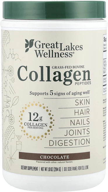 Great Lakes Wellness 목초 사육 우피 콜라겐 펩타이드 초콜릿 284g(10oz), Great Lakes Wellness 목초 ..., 284g, 1개 - 쿠팡