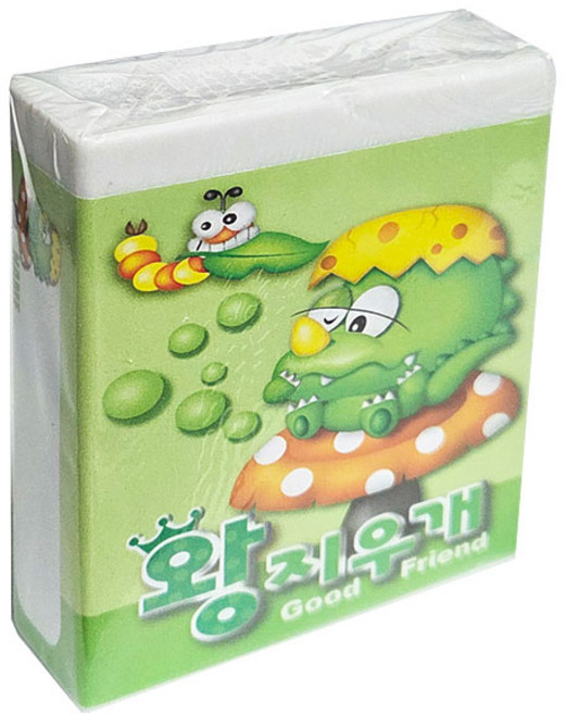 1200조각지우개 사각 왕지우개L 낱개 랜덤발송, 2개