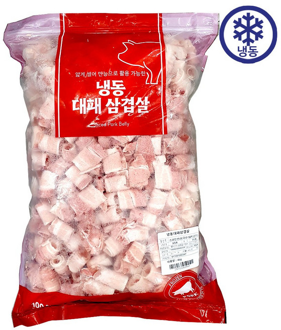 냉동 대패 삼겹살, 4kg, 1개