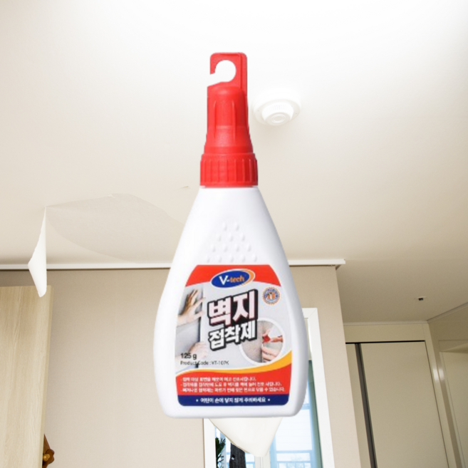 비브랜드 벽지풀 보수용 도배풀 보수제 벽지 본드 접착, 1개(125g)